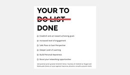 To do list - CSS Template by Nicepage