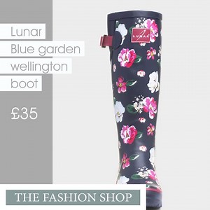 22 reactions | This knee high wellington boot is amazing quality with a stylish floral design on a navy back ground. https://www.thefashionshop.online/products/lunar-blue-garden-wellington-boot?key=f16d33863ce9f18ee82396d2b64b88a7067a8f7335f539f804e41702c07d05ed | The Fashion Shop | Facebook