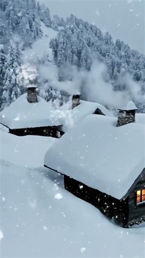 Snow is falling in Transcarpathia