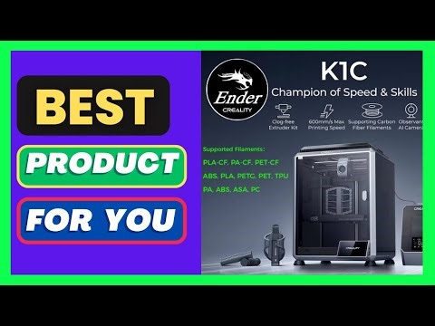 Creality K1C 3D Printer 600mm/s Auto Leveling Robust Dir