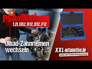 Timing belt in oil bath – setting valve timing on PSA / Opel EB2 engine