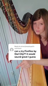 I guess it kinda does 🤷‍♀️ #serotonin #fireflies #owlcity #classical #music #glissando #harp #cover #foryou #magical | Kristan Toczko