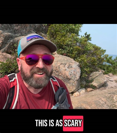 Difficult Hike on Beehive Trail in Acadia National Park