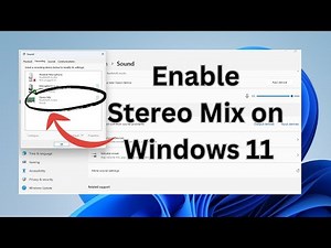 How To Enable Stereo Mix On Windows 11