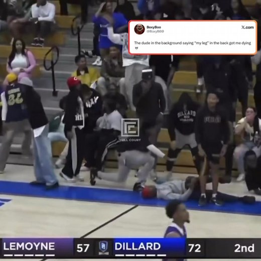 112K views · 1.8K reactions | The crowd and announcers couldn’t stop making fun of this college basketball player who missed a dunk and then faked an injury  | Full Court | Facebook