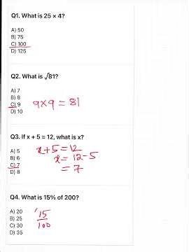 Multiple choice maths #mathematics #maths