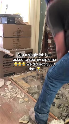 “Its demolition work brother lol.” badbuenomemes: Ok what’s after demolition!? Lol remodeling we don’t just demo out here Buddy 😂 💯.