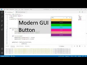 Modern GUI buttons with Python