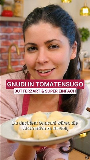 Nackte Ravioli ohne Teig: Butterzarte Gnudi in Tomatensoße 😍 | So isst Italien Rezepte