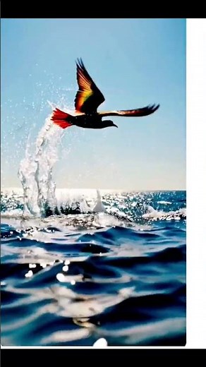 Mesmerizing Bird Playing on Water 🌊 | Nature's Joy Caught on Camera #birdswatching #birdstagram