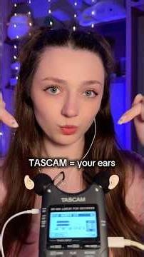 TASCAM = your ears 👂🏻 #asmr #asmrsounds #asmrrelax #asmrsleep #relax #tingles #asmrvideo