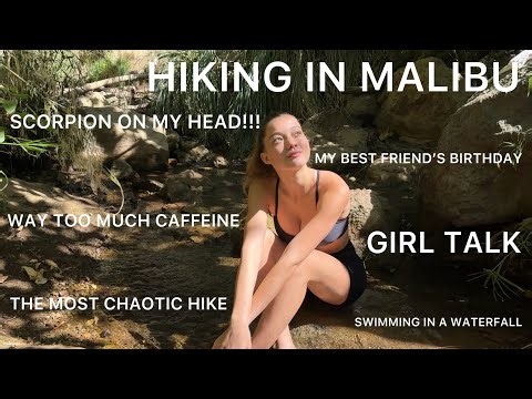 Hiking Vlog (Chaotic) | Scorpion on my Head, Swimming in a Waterfall, Birthday & Caffeinated Chaos!