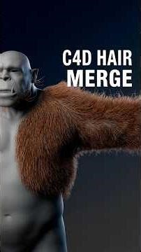 Non-Destructive Hair Magic With Ornatrix Merge #Cinema4D #3DAnimation