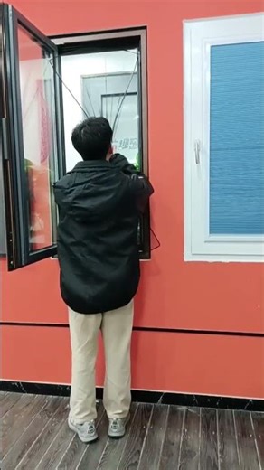 Minimalist window screen is easy to install, high-definition, high-transparency screen ne#qiangning