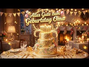 Herzlichen Glückwunsch zum Geburtstag Oma! ❤️ Deine Videogrußkarte 🎁 (Happy Birthday Grandma Song)