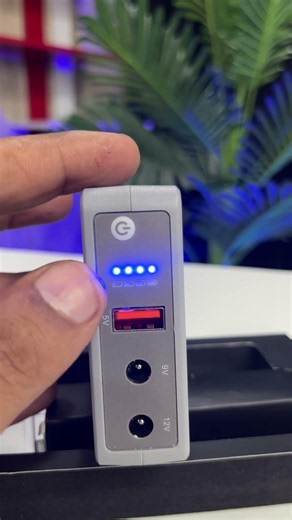 Geonix Trot R7 Mini UPS 2x2000 mAh Battery, Supports DC Port Power Backup for Wi-Fi Routers