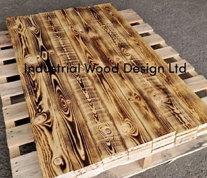 Scorched Pallet Wood (SAMPLE)NOT RECLAIMED - Wall Cladding Timber Planks Boards | eBay