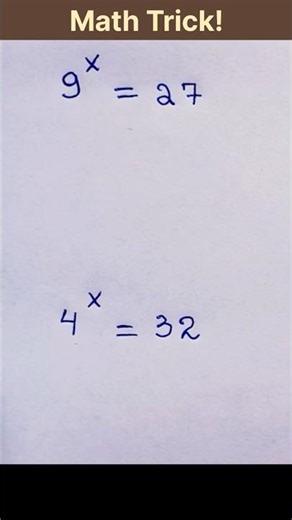 Fastest Way to Solve | Exponential Equations🔥