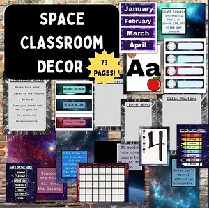 Classroom Decorations : Space Theme / Out of This World Classroom Decor Posters