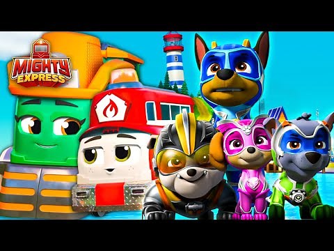 Mighty Express & Paw Patrol Teamwork Compilation! Mighty Express Official