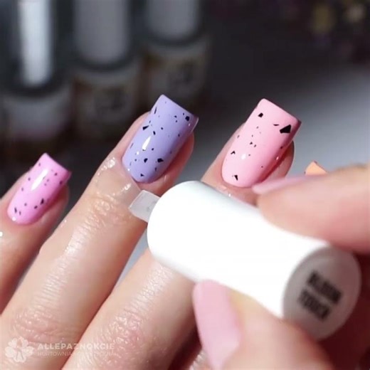🌈Pastelowe paznokcie z efektem | Wielkanocna stylizacja paznokci🌸 | Allepaznokcie.pl #nails