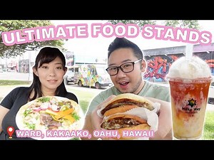 ULTIMATE Street Food [Honolulu, Hawaii] || Food Trucks, Stands!