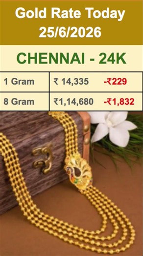 Gold Rate 25 June 2026 #gold #wedding #goldrate #goldprice