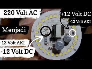 Cara merubah led AC jadi DC paling mudah