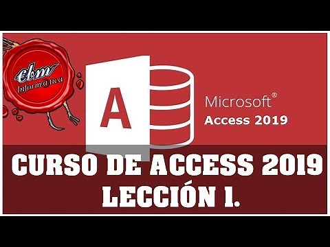 CURSO DE ACCESS 2019 - LECCIÓN 1 PRIMERA TABLA