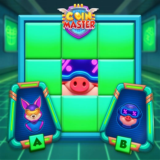 HIDDEN ITEMS IS LIVE!👀 Can you slide your way out of this one? For the chance to WIN 3 TOKENS, can you tell which item is hiding behind these tiles? A or B?🏆🤩 | Coin Master