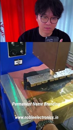 embossing machine by noble electronics ( permanent name branding machine) material: rexine, pu, pvc