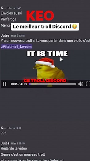Keonii | 🚨LE MEILLEUR TROLL DISCORD POUR EMBETER TES AMIS/POTES🚨 Vous êtes choqués ? Vous connaissez cette vidéo est-ce que vous êtes déjà fait... | Instagram