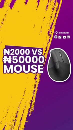 $120 vs $5 MOUSE. Here is a reason why you should go for an ergonomic mouse . #tech #brandulox | Brandulox