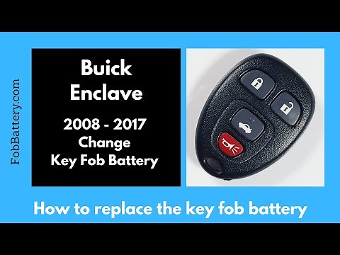 Buick Enclave Key Fob Battery Replacement (2008 - 2017)