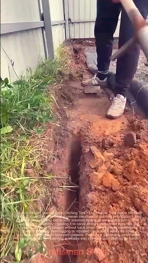 Game-Changer! Manual Land Ditching Tool – Dig Perfect Trenches in Minutes!#shorts