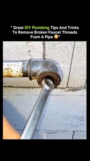 Growth Era on Instagram: "A broken faucet thread looks like disaster—until physics and simple tools save the pipe. When faucet threads snap off inside a pipe, most people assume the entire fitting must be replaced. In reality, plumbers and DIY experts rely on clever mechanical tricks that remove the broken piece without damaging the pipe itself. The key is understanding how metal behaves under pressure, friction, and controlled force. One common method uses internal pipe extractors that bite int