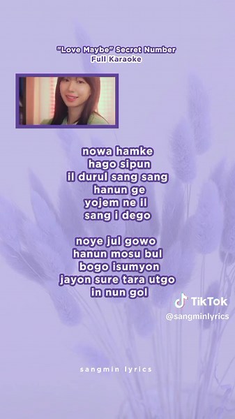 Love Maybe - Secret Number Full Karaoke #KpopKaraoke