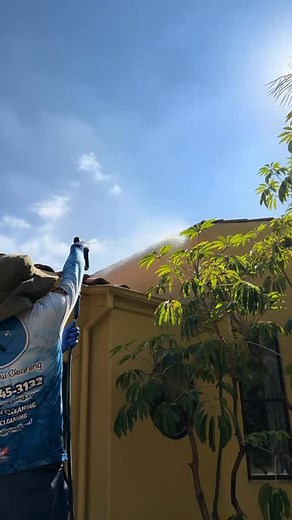 17 reactions · 3 comments | Soft Washing A Dirty Home  Built-up grime and dust stand no chance against our soft wash system!  We safely remove dirt and organic growth, bringing back your home’s true color — no high pressure, just results.  Ever seen a transformation like this in person? #HouseWashing #SoftWashing #ExteriorCleaning #HomeCare #WCRLife #IOrderFromWCR | Paz Window Cleaning | Facebook