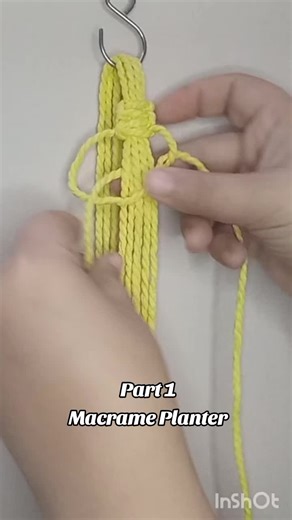 Macrame Planter #macrame #macrametutorial #macrameplanter #fiberart #handmadecraft