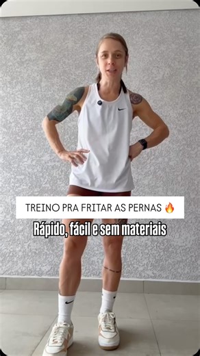 Raphaela aguiar | 🔥 TREINO DE PERNA EM CASA – RÁPIDO E SEM EQUIPAMENTO 🔥 Tá sem tempo? Sem academia? Sem desculpas! Dá pra treinar membros inferiores em... | Instagram