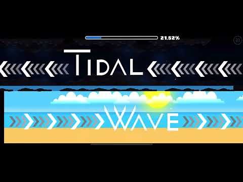 Geometry Dash: Tidal wave hold 100% (Hold difficulty) NOT THE RATED VERSION OF TIDAL WAVE BY ONILINK