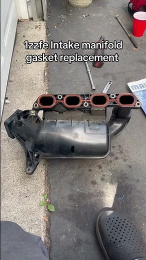 1zzfe Intake manifold gasket replacement #fyp #corolla #cars #service #toyota #gasket #daily