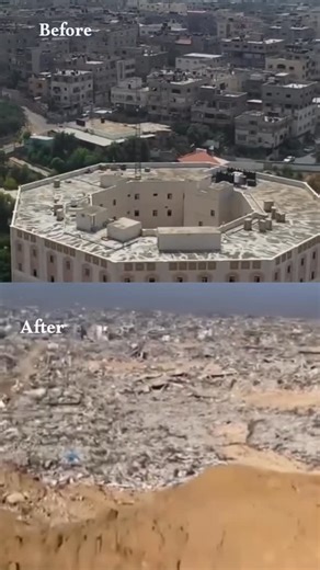 ‎🇵🇸 عين على فلسطين | Eye on Palestine‎ on Instagram‎: "Before-and-after footage documents the extensive destruction that hit areas in northern Gaza, including Jabalia Camp, Beit Lahia, and the surroundings of the Indonesian Hospital, as a result of Israeli bombardment. @salah_ostaz مشاهد قبل وبعد ترصد الدمار الواسع الذي لحق بمناطق شمال قطاع غـ ـزة، بما فيها مخيم جباليا وبيت لاهيا ومحيط مستشفى الإندونيسي، جراء القصـ ـف الإسرائيلي."‎