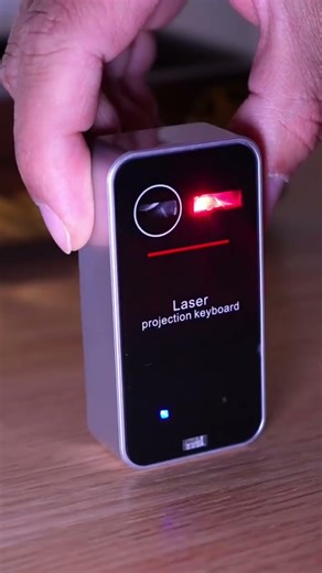 A wireless keyboard with laser projection technology that looks modern,advanced,& very sophisticated