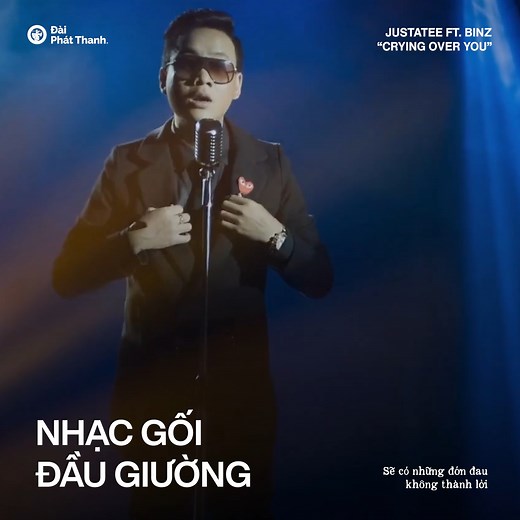 Crying Over You cũng là sản phẩm âm nhạc được JustaTee và Binz kết hợp và cho ra mắt MV vào năm 2014. Sau đó, ca khúc này cũng nhanh chóng trở thành bản hit lớn trong sự nghiệp của JustaTee và cho đến bây giờ vẫn được yêu thích cả trong nước cho đến quốc tế. Và tại chuyên mục ‘Nhạc gối đầu giường’ ngày hôm nay, hãy cùng sống lại những giai điệu đầy thu hút của ‘Crying Over You’ đến từ JustaTee và Binz. | Đài Phát Thanh.
