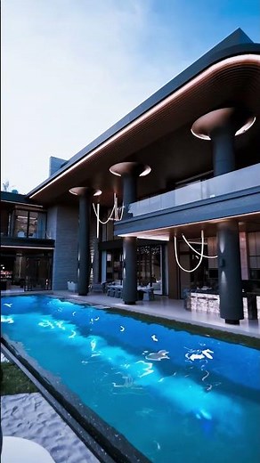 Tour This STUNNING Modern Luxury Mansion with an Indoor Basketball Court! 🤩