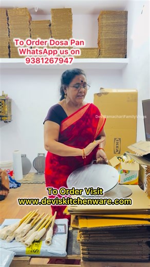 Devi’s Kitchenware on Instagram: "ఐరన్ పెనం మీద అన్ని రకాల దోసెలు చపాతీలు చేసుకోవచ్చు అండి"