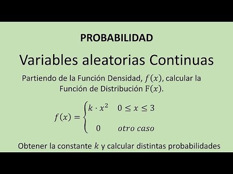 Continuous Random Variable - From density function to distribution function - Exercise 001
