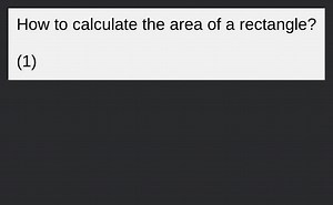 How to calculate the area of a rectangle?(1) ... | Filo
