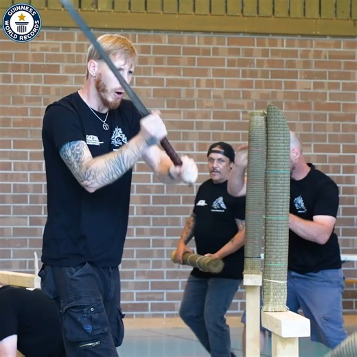 812K views · 3.6K reactions | Swiss sword fighter, Alex Gueffroy had this blade specially made for his world record attempt ️ | Guinness World Records | Facebook